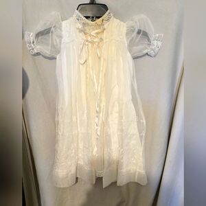 Vintage Baby girls 6 piece christening/ baptism outfit